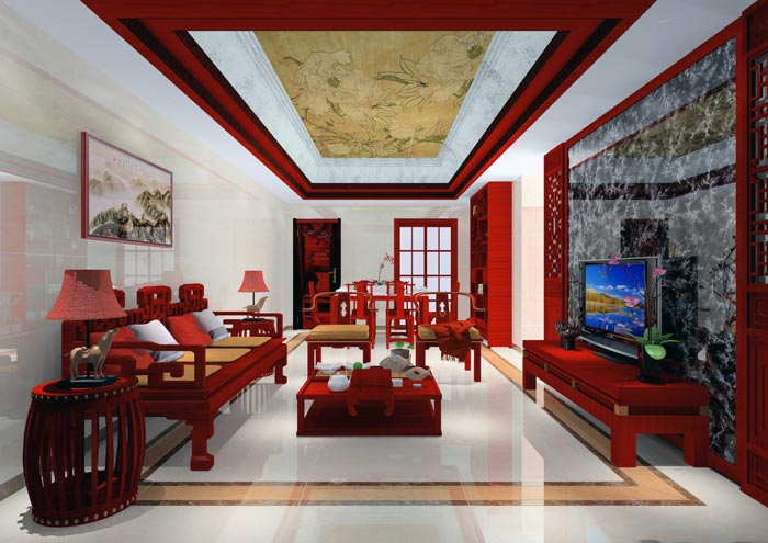 好色先生入口陶家裝：佛山合景新鴻基·瀧景113㎡新中式好色先生下载链接效果鑒賞