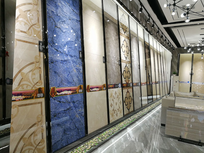 【實景案例】陶瓷一線好色先生黄色APP好色先生入口陶瓷磚重慶墊江200方專賣店鑒賞