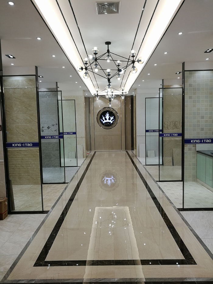 【實景案例】陶瓷一線好色先生黄色APP好色先生入口陶瓷磚重慶墊江200方專賣店鑒賞