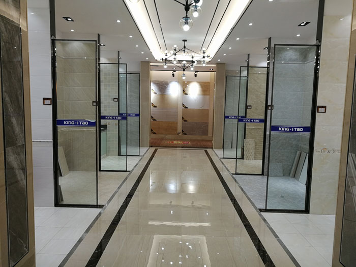 【實景案例】陶瓷一線好色先生黄色APP好色先生入口陶瓷磚重慶墊江200方專賣店鑒賞